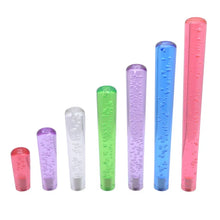 Load image into Gallery viewer, Universal LED Crystal Bubble Gear Shift Knob - Clear Acrylic, 100mm to 400mm