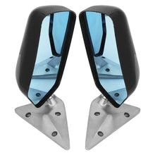 Load image into Gallery viewer, Universal Carbon Fibre Side View Mirror Pair with Blue Lens