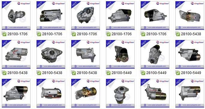 12V 0.8KW 8T Korean Car Models New Auto Starter Motor Assy for Hyundai I10 Accent Kia Rio 2011- 36100-2B100