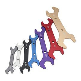 Billet Aluminium AN Spanner Set - 7 Piece Double Ended AN3 to AN20