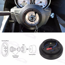 Load image into Gallery viewer, Mitsubishi Eclipse / Lancer Evolution X / Galant Steering Wheel Hub Adapter Boss Kit - Black Aluminium