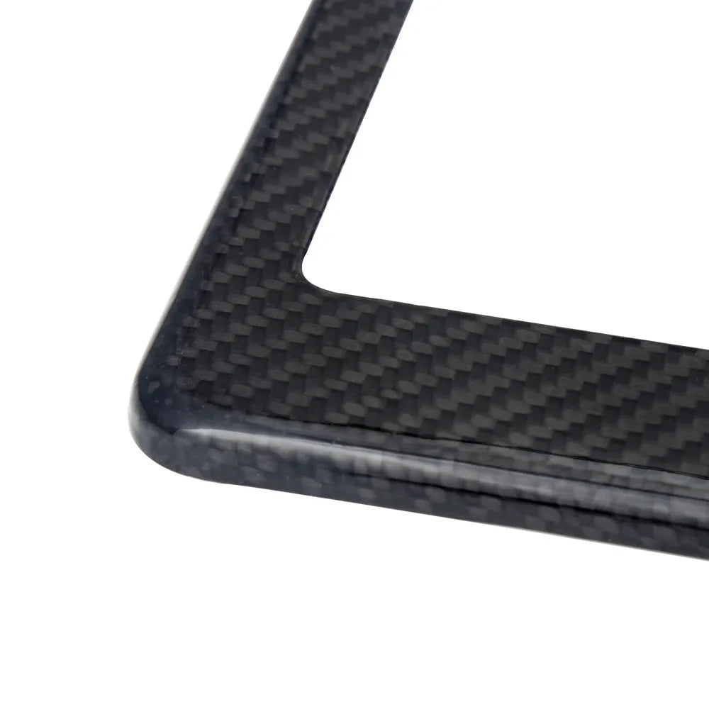 Real Carbon Fibre Licence Plate Frame - US Standard Size