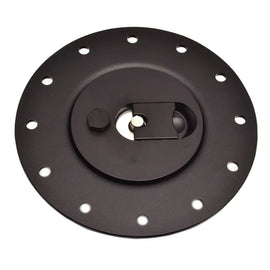 Universal Billet Aluminium Fuel Cell Cap - 12 cm Diameter, 12-Bolt Flange