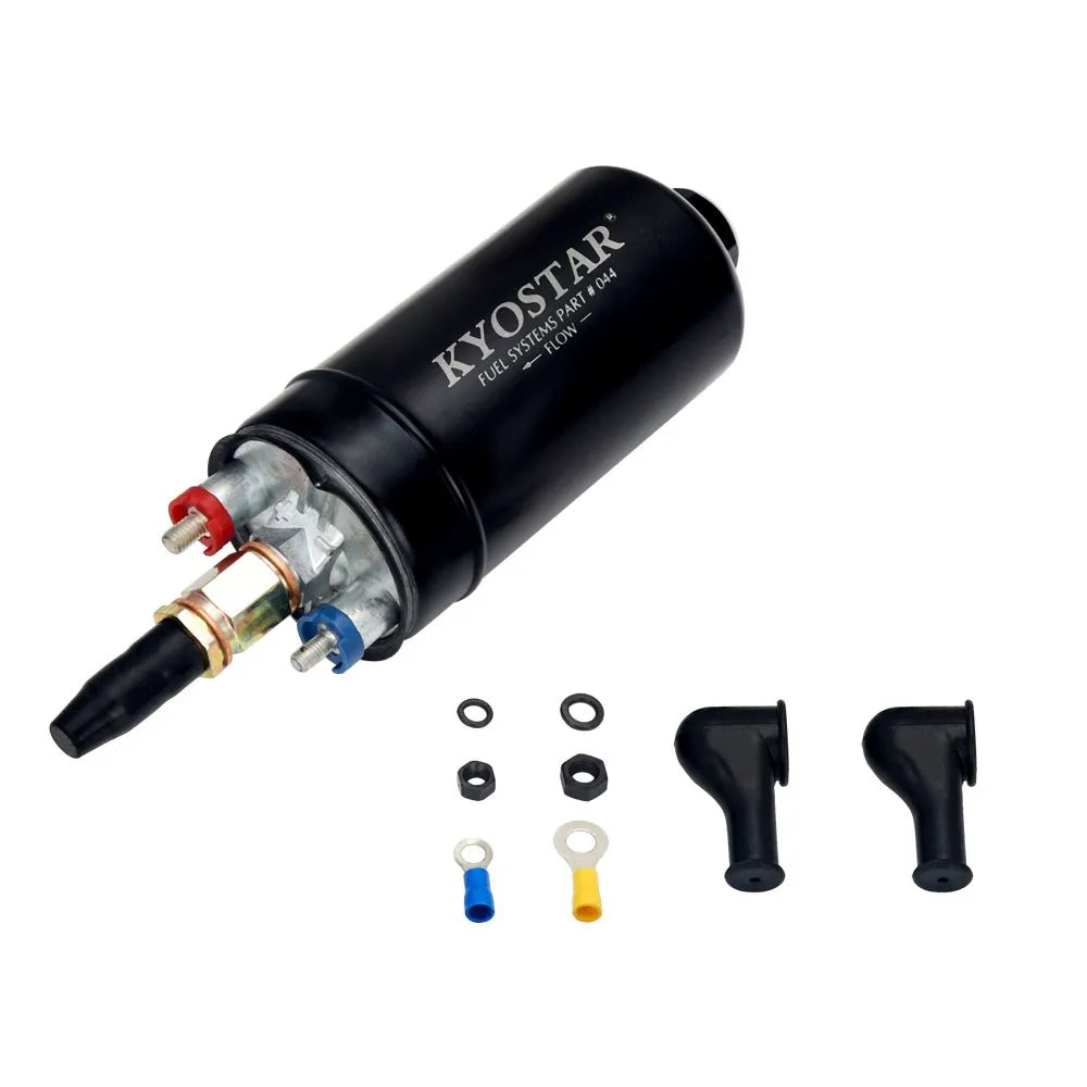 Universal External Fuel Pump 300LPH - E85 Compatible, M18x1.5, Black
