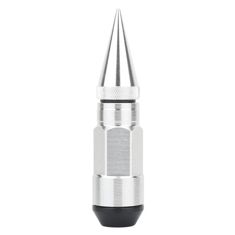 Universal Spiked Wheel Lug Nuts M12x1.25 / M12x1.5 80mm - Steel with Aluminium Spike, 20 Piece Set