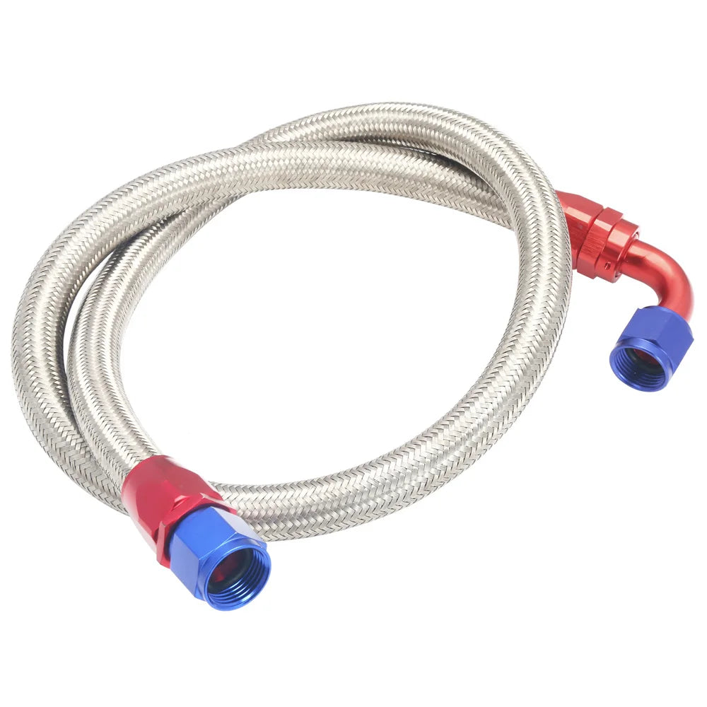 10AN Stainless Steel Braided Hose 1 Metre - Universal Fuel and Oil Cooler Line
