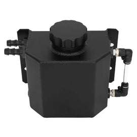 Universal Aluminium Oil Catch Can / Coolant Overflow Tank 1L - 2L with Barbed Fittings