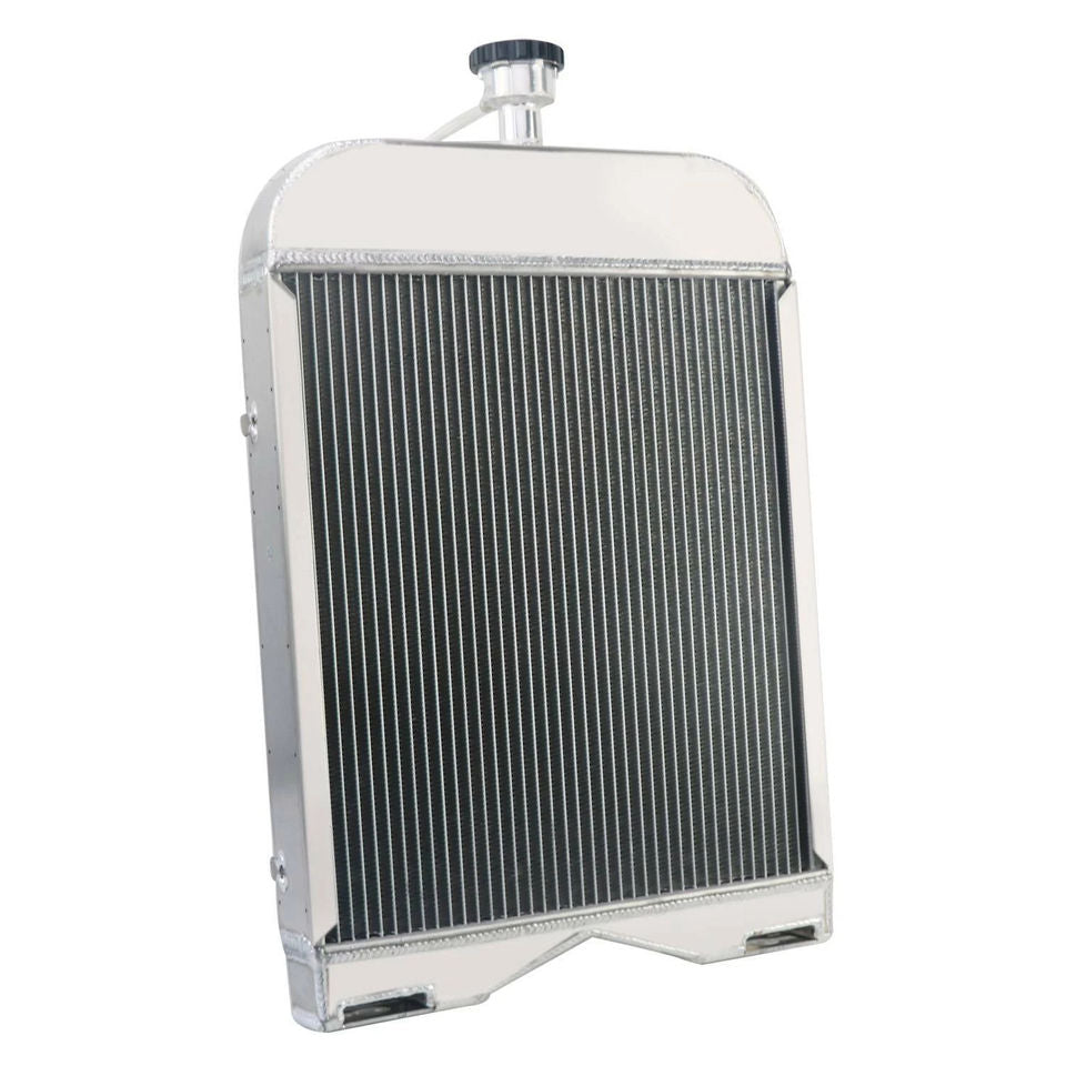8N8005 Tractor Radiator for Ford 2N 8N 9N Black 3 Row Aluminum