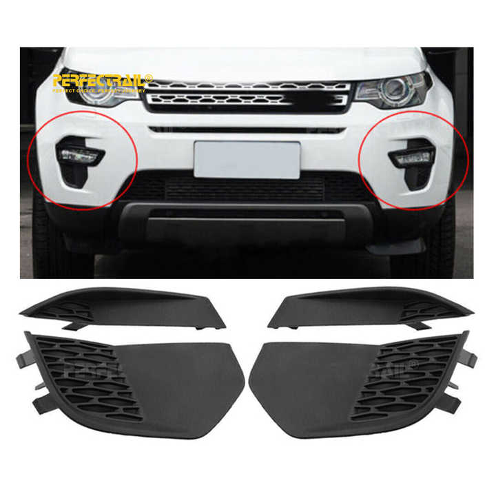 PERFECTRAIL LR061230 LR061231 LR061235 LR061236 Car Front Fog Lamp Cover Frame Grille for Land Rover Discovery Sport L550 2014-