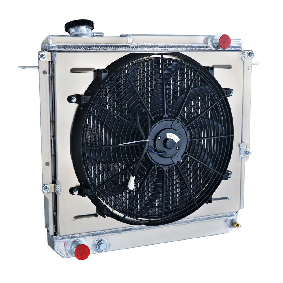4 Row Radiator Shroud Fan for 1984-1994 Jeep Wagoneer Cherokee Comanche 2.5L L4