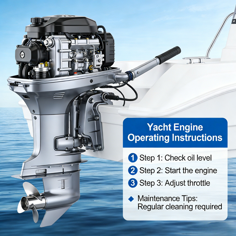 Eco-Friendly 60HP Outboard Motor | Low Emission & Quiet Operation | Ideal for Luxury Yachts & Family Boating | Long Service Life