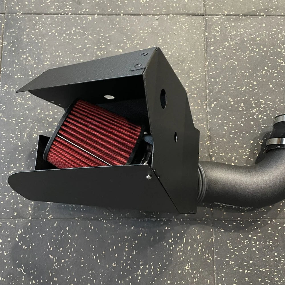 VW Golf GTI Mk8 EA888 Evo4 2.0T 3 inch Aluminium Cold Air Intake System - Black Wrinkle Finish