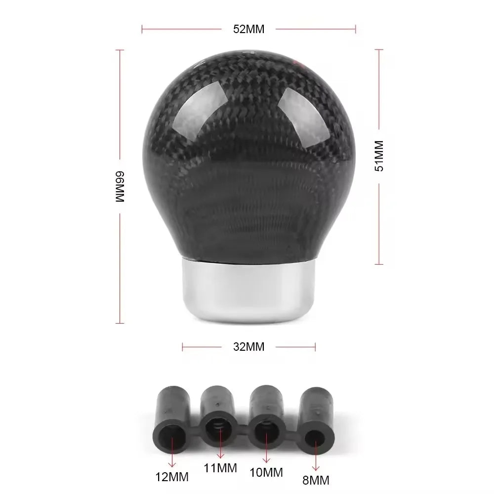 Universal Carbon Fibre JDM Style Gear Shift Knob