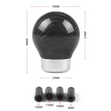 Load image into Gallery viewer, Universal Carbon Fibre JDM Style Gear Shift Knob
