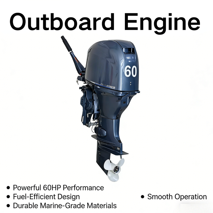 Safe & Stable 60HP Outboard Engine | Reliable Power for Coastal Yachting | Fuel-Saving Design & Robust Construction
