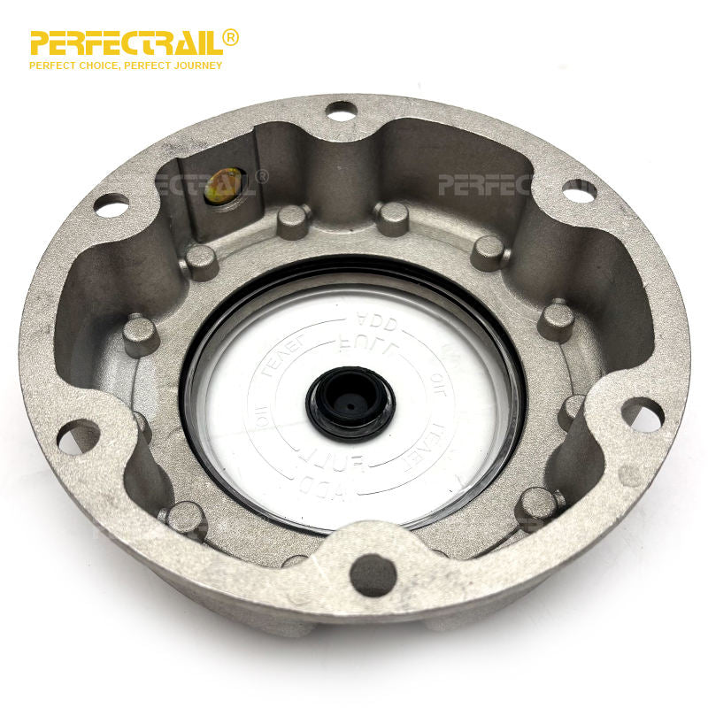 PERFECTRAIL 343-4249 Factory Trailer Parts 6 Hole Aluminum Wheel Hub Center Cap for Trailer Axles