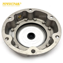 Load image into Gallery viewer, PERFECTRAIL 343-4249 Factory Trailer Parts 6 Hole Aluminum Wheel Hub Center Cap for Trailer Axles