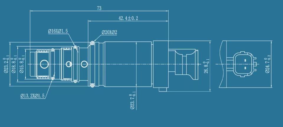 Control Valve for Automotive Air Conditioning Compressor OE 118565KH85