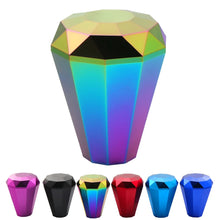 Load image into Gallery viewer, Universal Neo Chrome Aluminium Diamond Gear Shift Knob with M8 / M10 / M12 Adaptors - Automatic