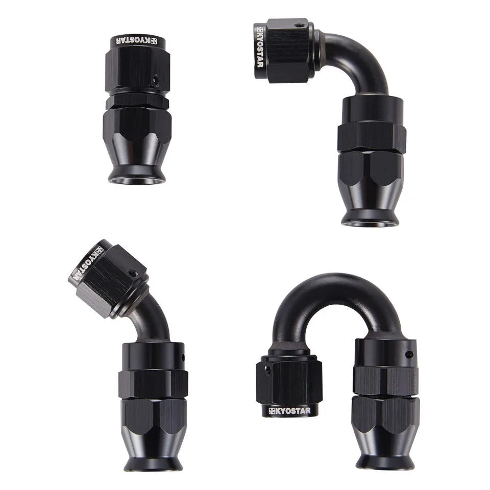8AN 13/32 inch Nylon Stainless Braided PTFE E85 Fuel Injection Hose and Fitting Kit, 20 ft