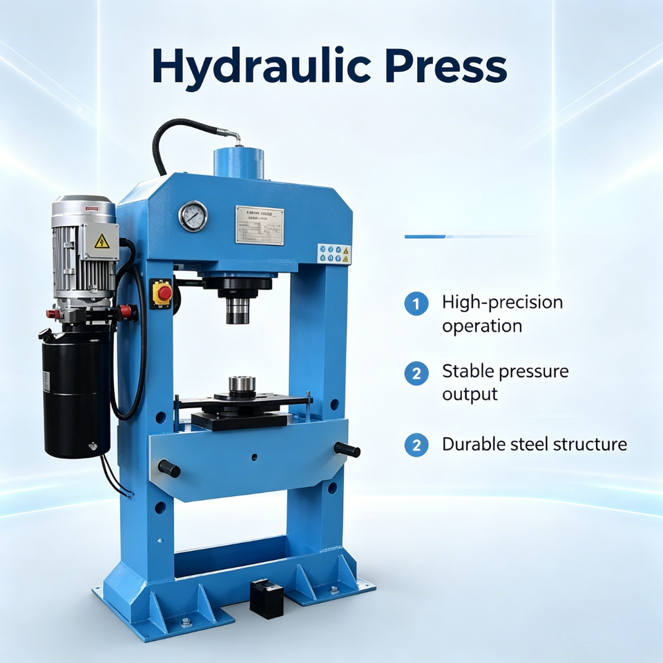 Reliable Adjustable Pressure Hydraulic Press, Great for Bearing Press-fitting Sheet Metal Bending with Easy Maintenance Design