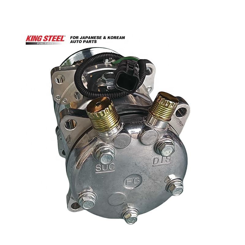 KINGSTEEL OE SD7H15 SD709 Auto Parts Electric With Pulley 8PK 119MM Car 24V Air Conditioning Compressor AC for Volvo VNL 2006-