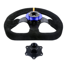 Load image into Gallery viewer, Universal D-Shaped Steering Wheel Quick Release Hub Adapter - Aluminium