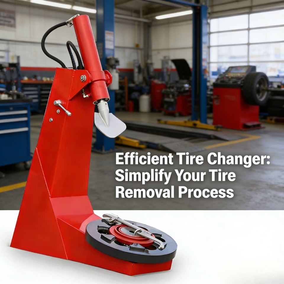 High Performance Tire Changer, Hydraulic Chuck, Stable Clamping, Excellent for Daily Tire Repair Work