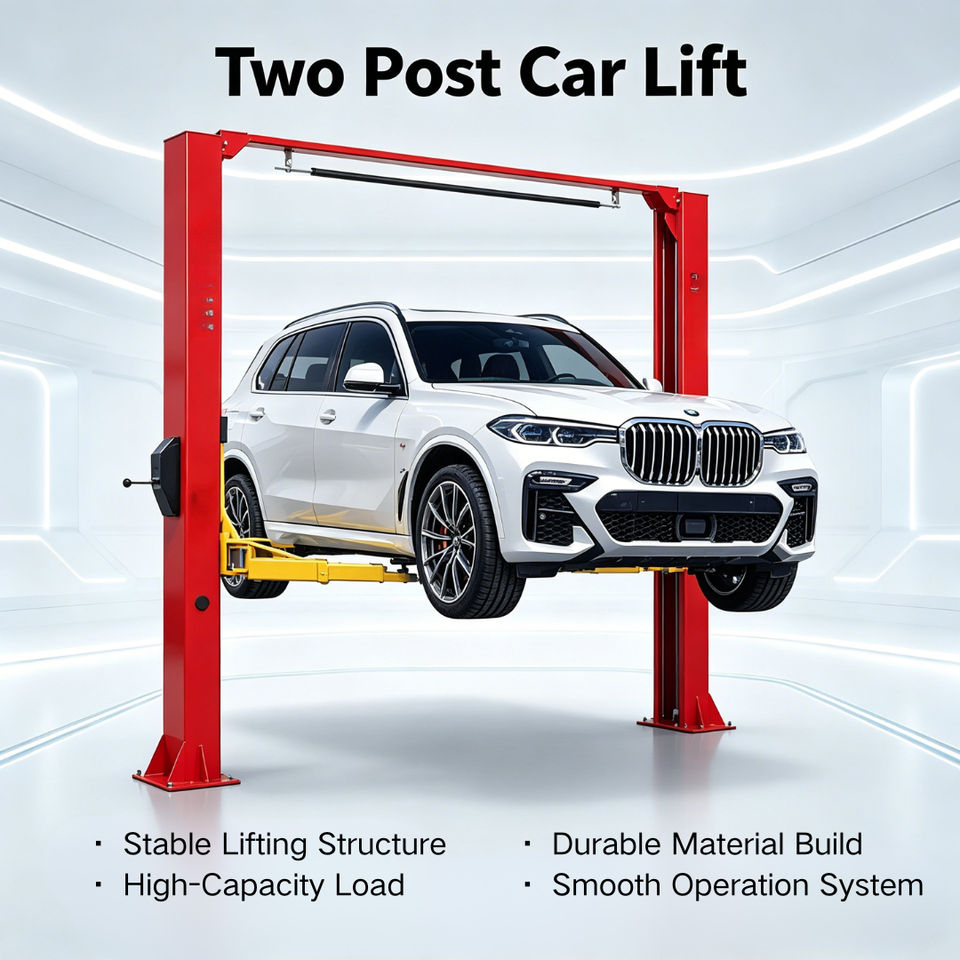 High Efficiency Vertical Car Lift Reliable Safety Lock Design Fit for Workshop Garage SUV Sedan Lifting Solution