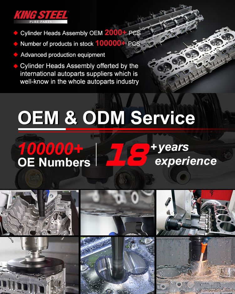 Car Aluminum Auto Engine Cylinder Head Assembly for TOYOTA Land Cruiser Hiace Corolla Camry Dyna Hilux 1hz 5l 2e 2tr 1kz 2l 2c