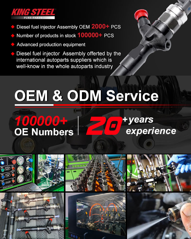 Wholesale Auto Parts Inyectores Diesel Common Rail Injector Assembly for Kia Modern Grand Santa Fe 0445116018