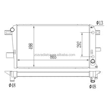 Load image into Gallery viewer, Tube radiator For GMC -Sierra 2500HD 3500 V8 6.6L/Chevrolet Silverado 2500 HD 3500 2001-2005