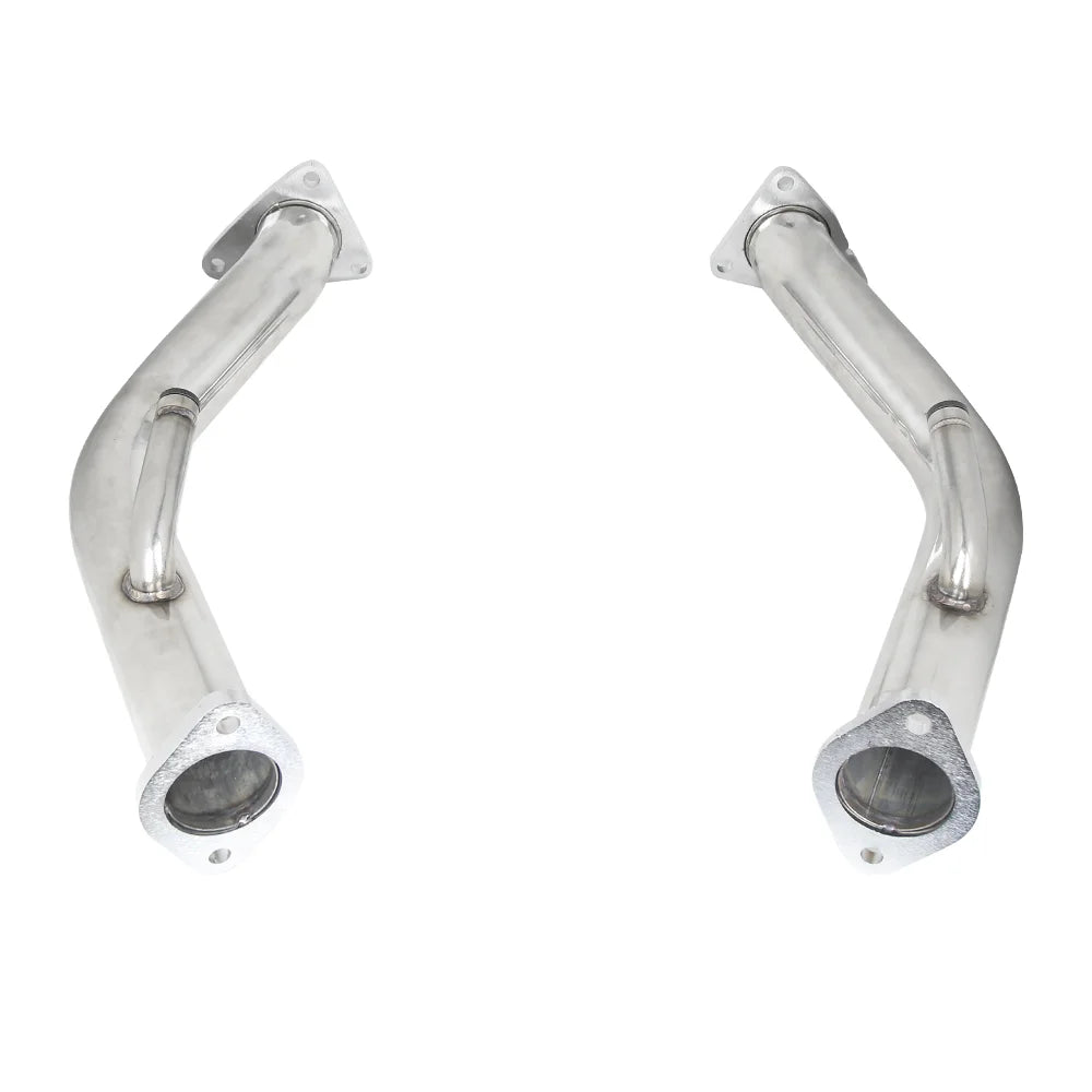 Nissan 370Z Z34 / Infiniti G37 V36 2009-2016 VQ37VHR 3.7L V6 Polished Stainless Steel Lower Downpipe Set