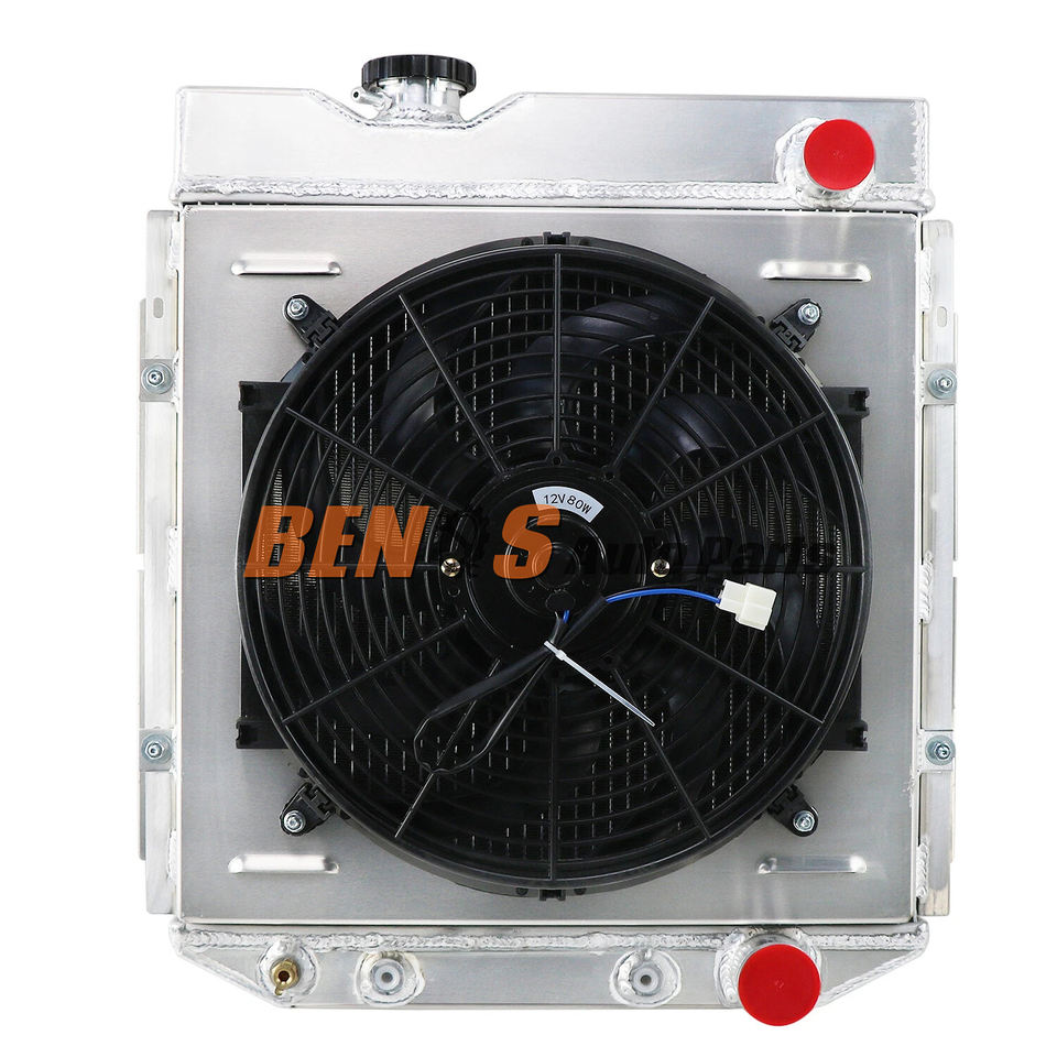 Radiator Replacement Kit 3 Row Aluminium Radiator Shroud Fan+Relay for FORD MUSTANG V8 260 289 Auto