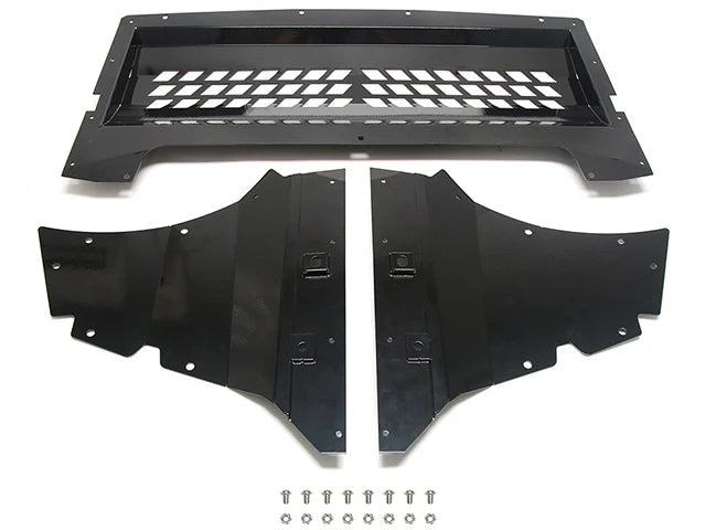 BMW F87 M2 Competition Oil Cooler Skid Plate Lower Engine Guard - Black Aluminium Alloy 6mm