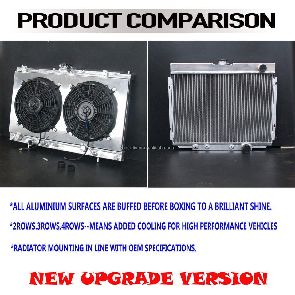 Full Aluminum Radiator for 1955-1957 CHEVY BEL AIR RADIATOR SMALL BLOCK V8 ENGINE MOUNTS