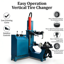 Load image into Gallery viewer, Automatic Vertical Tire Mounting Tool, Reliable Quality, High Precision, Perfect for Garage &amp; Maintenance Center Use.