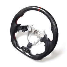 Load image into Gallery viewer, Lexus IS Real Carbon Fibre and Leather Flat-Bottom Sport Steering Wheel - Black