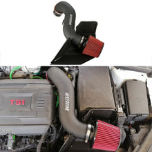 Load image into Gallery viewer, VW Golf GTI / Golf R Mk7 / Mk7.5, Jetta GLI &amp; Audi A3 / S3 / TT 3.5 inch Aluminium Cold Air Intake - Black / Red