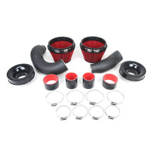 Load image into Gallery viewer, 3.5 Inch Aluminium Cold Air Intake Kit Pipe with Mount - Black and Red