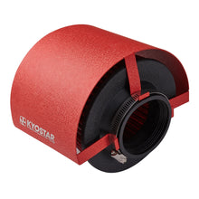 Load image into Gallery viewer, Universal Red Stainless Steel Air Filter Heat Shield Cover - Adjustable 2.5 to 5 inch