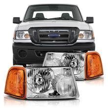 Load image into Gallery viewer, 6L5Z13008BA 6L5Z13008AA Auto Car Left Right Pair LED Head Lamp Headlights for Ford Ranger 2001 - 2011