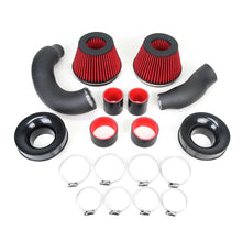Load image into Gallery viewer, 3.5 Inch Aluminium Cold Air Intake Kit Pipe with Mount - Black and Red
