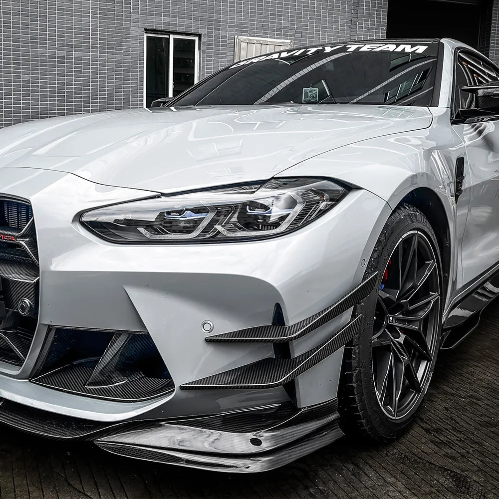 BMW M3 G80 / M4 G82 / G83 2021+ Carbon Fibre Front Bumper Canards / Splitters