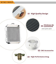 Load image into Gallery viewer, Aluminum Radiator for Nissan Datsun 1200 1.2L B110 A12 A12T MT 1970-1976 Elbow Pipe