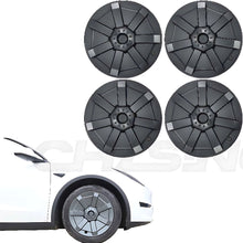 Load image into Gallery viewer, 19” Cybertruck Wheel Covers for Tesla Model Y (Matte Black)
