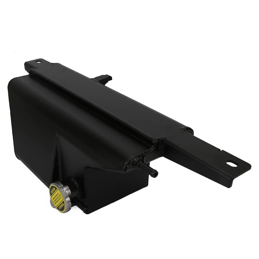 Nissan GT-R R35 2009-2014 VR38DETT Aluminium Radiator Coolant Overflow Tank with Bolts - Black/Silver