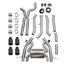 Load image into Gallery viewer, BMW M3 G80 G81 / M4 G82 G83 2021+ S58 3.0TT T304 Stainless 76mm 4-Tip Valved Catback Exhaust for OPF Models