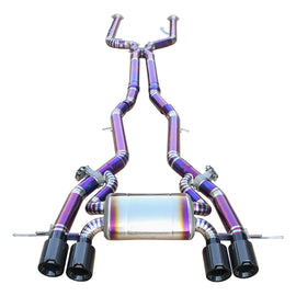 BMW M3 G80 G81 / M4 G82 G83 2021+ S58 3.0TT Grade 5 Titanium Valved Catback Exhaust Burnt Finish