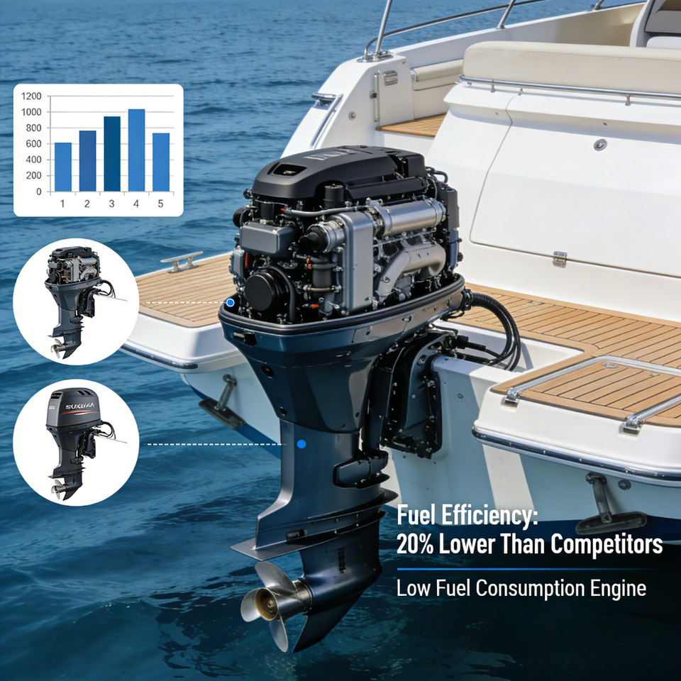 15HP 2-Stroke Outboard Motor | Powerful & Fuel-Efficient Marine Engine for Fishing Boats, Yachts & Commercial Vessels